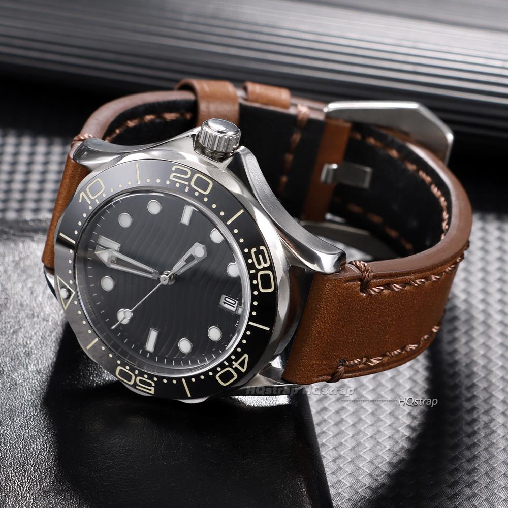 Vintage Brązowy Skórzany Pasek do Zegarka dla Panerai dla Seiko Pasek ze Skóry Bydlęcej Mężczyźni Kobiety Bransoleta do Zegarka 18mm 20mm 22mm 24mm 26mm