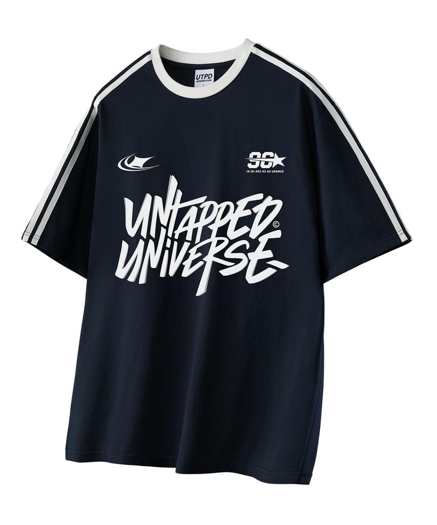 UNTAPPED STUDIO 96 Universe Oversized Track Short Sleeve Color Block T-Shirt 3 Colors