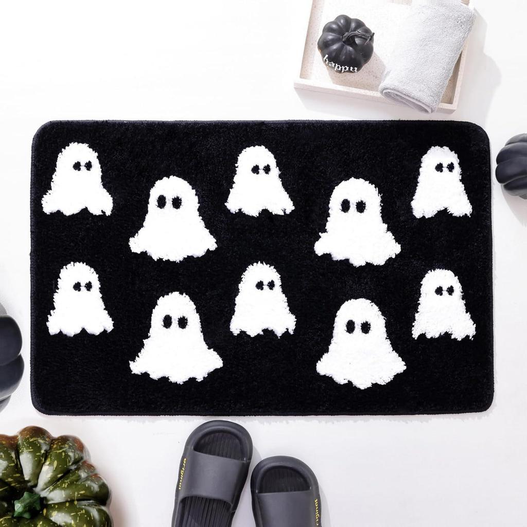Skin-friendly Halloween Imitation Cashmere Floor Mat - Wear-resistant, Dustproof, Easy To Clean Rug for Bedroom or Bedside