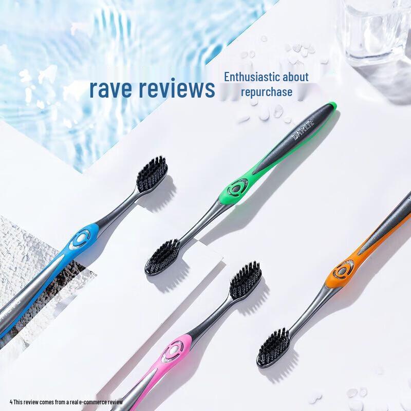 Hawley Charcoal Silk Soft Toothbrush