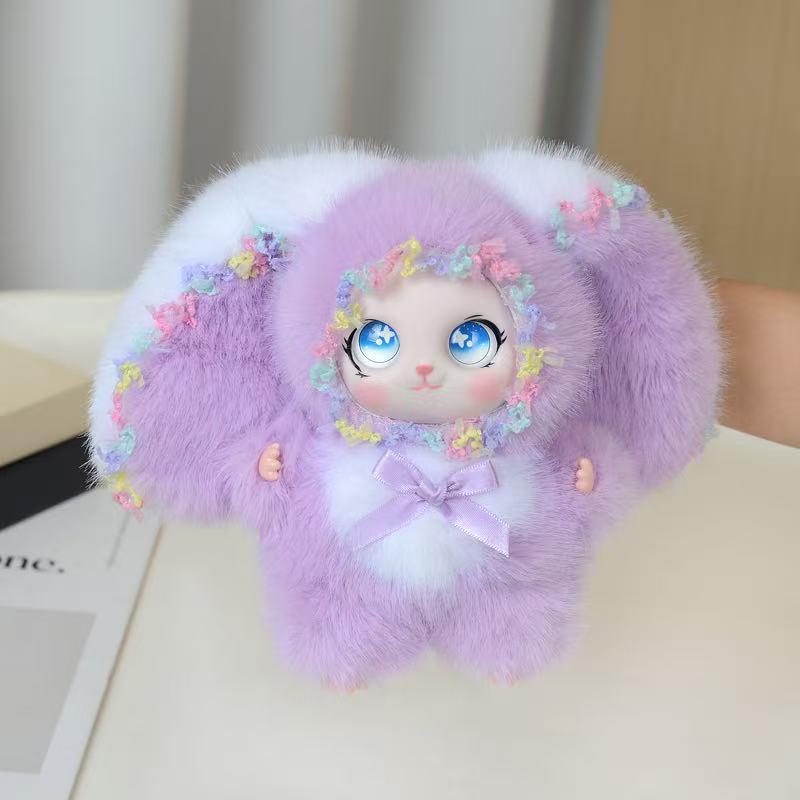 2026 Best-Selling Cute Big Ear Rabbit Plush Pendant Doll