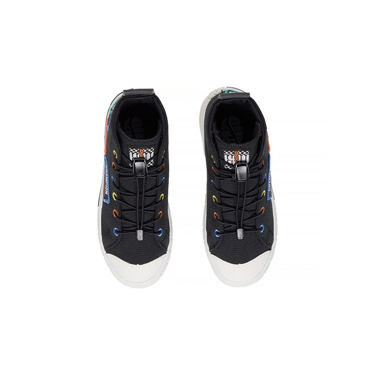 Li Ning Youth  Childrens Smoke Scene Comfortable Casual Sports High-Top Sneakers Kids Sneakers Black YKCS124-1