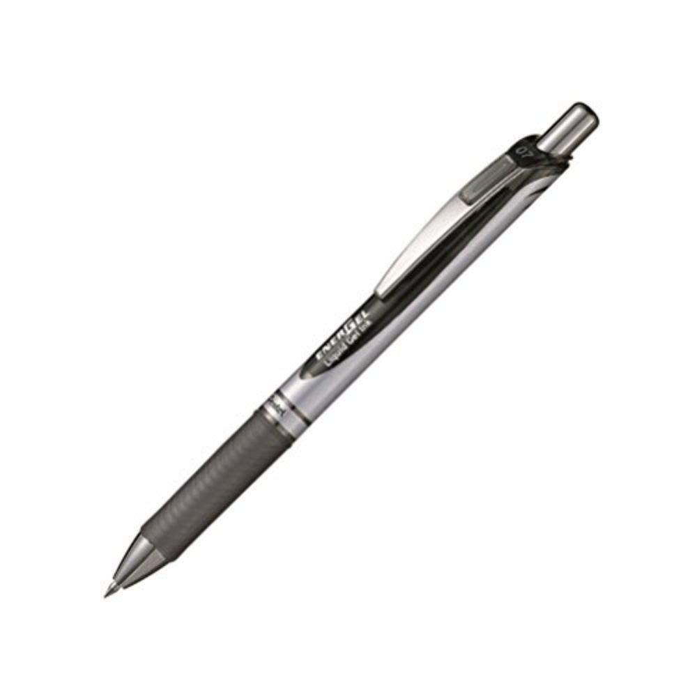

PENTEL Гелевая ручка Energel Xm с выдвижным наконечником, черная, артикул 0,7 мм, 0,35 мм, BL77-A [Упаковка 12]