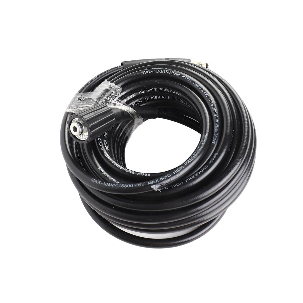 High Pressure Washer Hose M22 18Mpa 15m Black Garden Washer Pipe Sprayer Hose Partially Compatible for Nilfisk C100