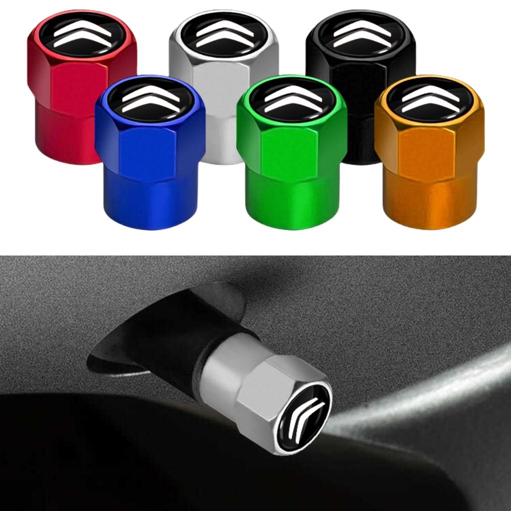 4 Stück Metall-Ventilkappe für Autoreifen Defender dekorativ Für Citroen C5 C6 C8 C1 C2 C3 C4 C4L DS3 DS4 DS5LS DS6 Zubehör