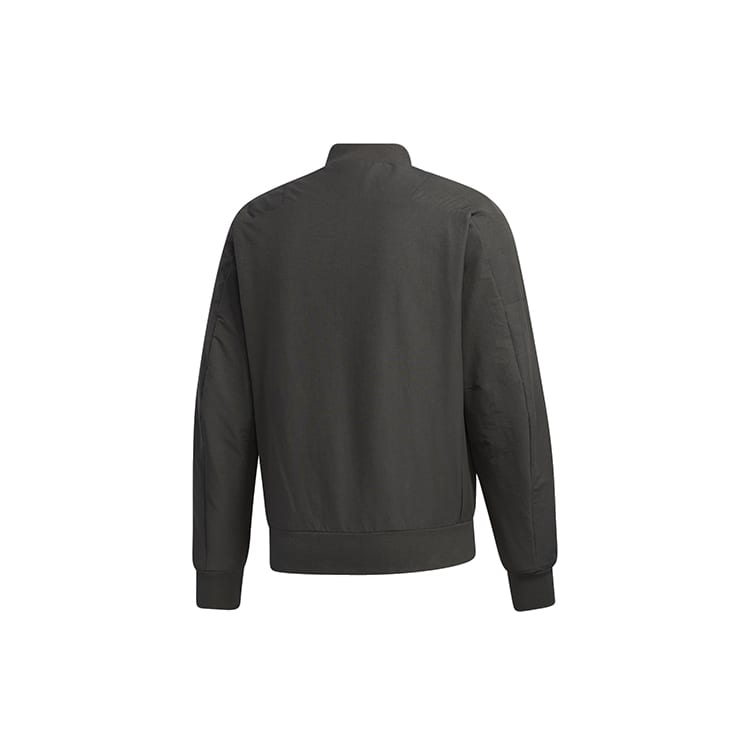 Adidas Jackets Men's Green Baseball Collar Moderate Workwear GM4405