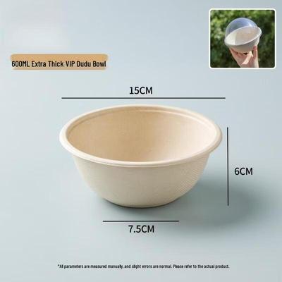 Disposable Paper Pulp Dessert Bowls
