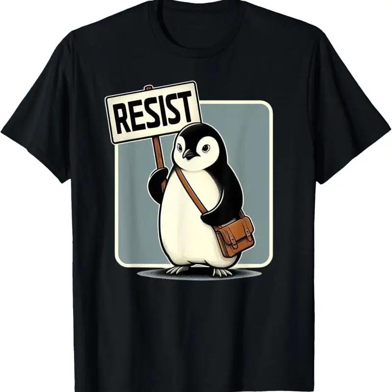 

Penguin Resist The Tarrifs T Shirt 5XL різнокольоровий