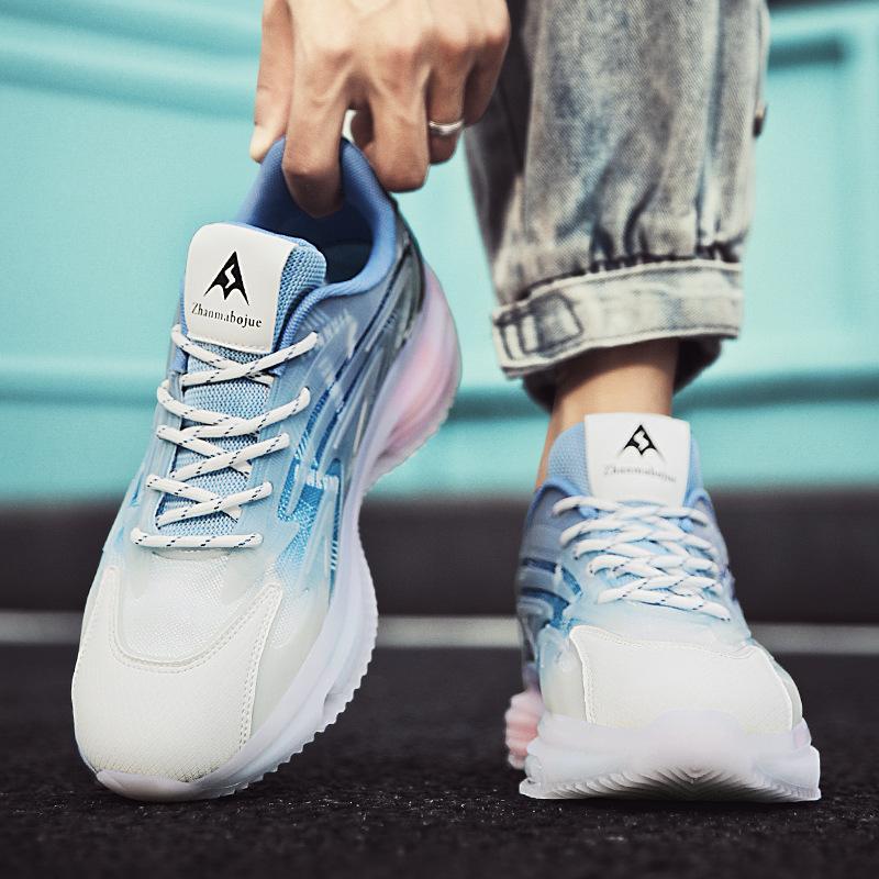 Fashion Platform Sneakers Men Cover Bottom Board Shoes for Men Fashion Casual Shoes Men Leather Breathable Internal Increased Flat Shoes