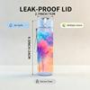 1PC Rainbow Tie Dye Cloud Abstract Print 750ml Color Plastic Sports Water Bottle Leakproof Flip Straw Lid Suitable for Sports Office Home Use