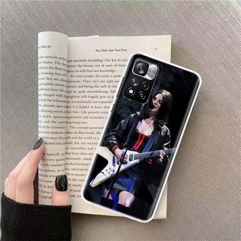 Singer Lana D-Del Rey Phone Case For Redmi Note 13 12 Pro Plus 14 15 Pro 5G 11 11T 11E 11S 10 Pro 10S 9 9S Cover Cell Clear TPU