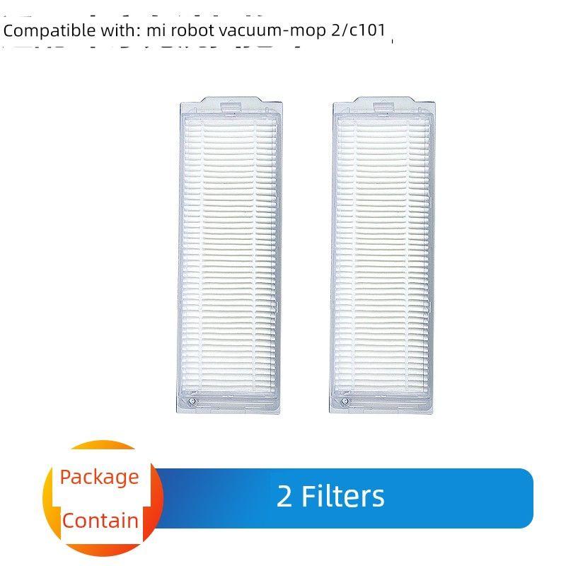 Suitable for Xiaomi Mijia No-Wash Sweeping and Mopping Robot Accessories C101 Mop Main Side Brush Filter Element Cleaning Fluid