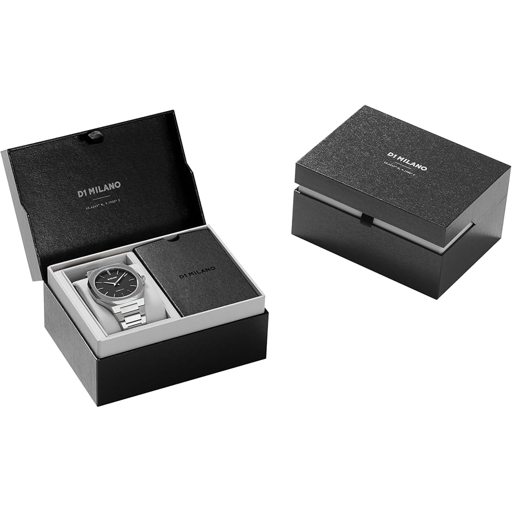 D1 Milano Men's Ultra Thin Silver Watch 40mm Stainless Steel
