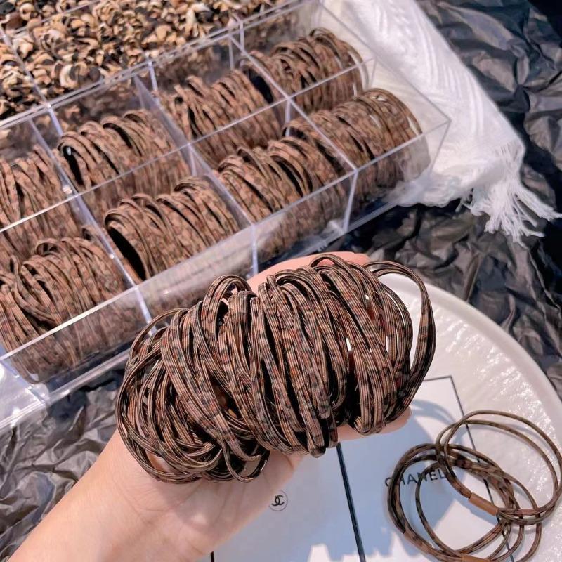 Fashion Leopard Print HairBand High Elastic Small Hair Ties Rope Ponytail Headwear Women Creative Korean Hair Accessories
