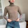 Heavyweight Cashmere Slim Fit Turtleneck Knit Top for Autumn/Winter