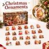 2D Acrylic Christmas Brown Bear, Transparent Collectible Figure
