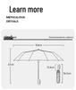Automatic Large Windproof Umbrella - Dual-Use, Reinforced, Sun Protection & Folding Design