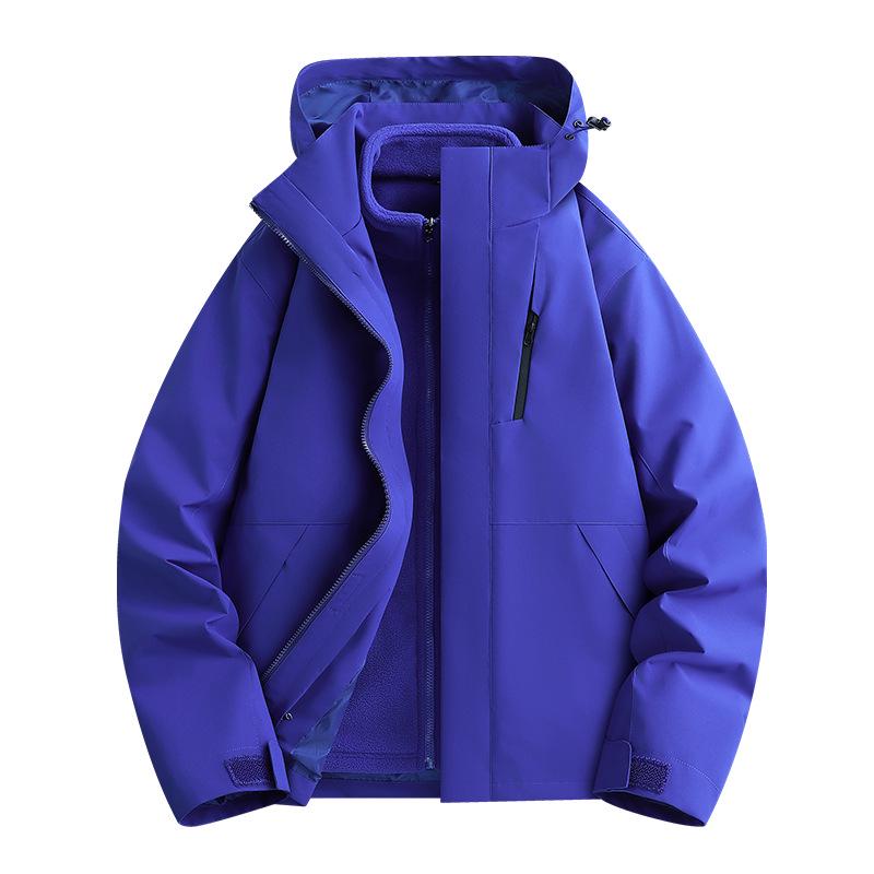 Unisex 3-in-1 Waterproof Windproof Mountaineering Jacket