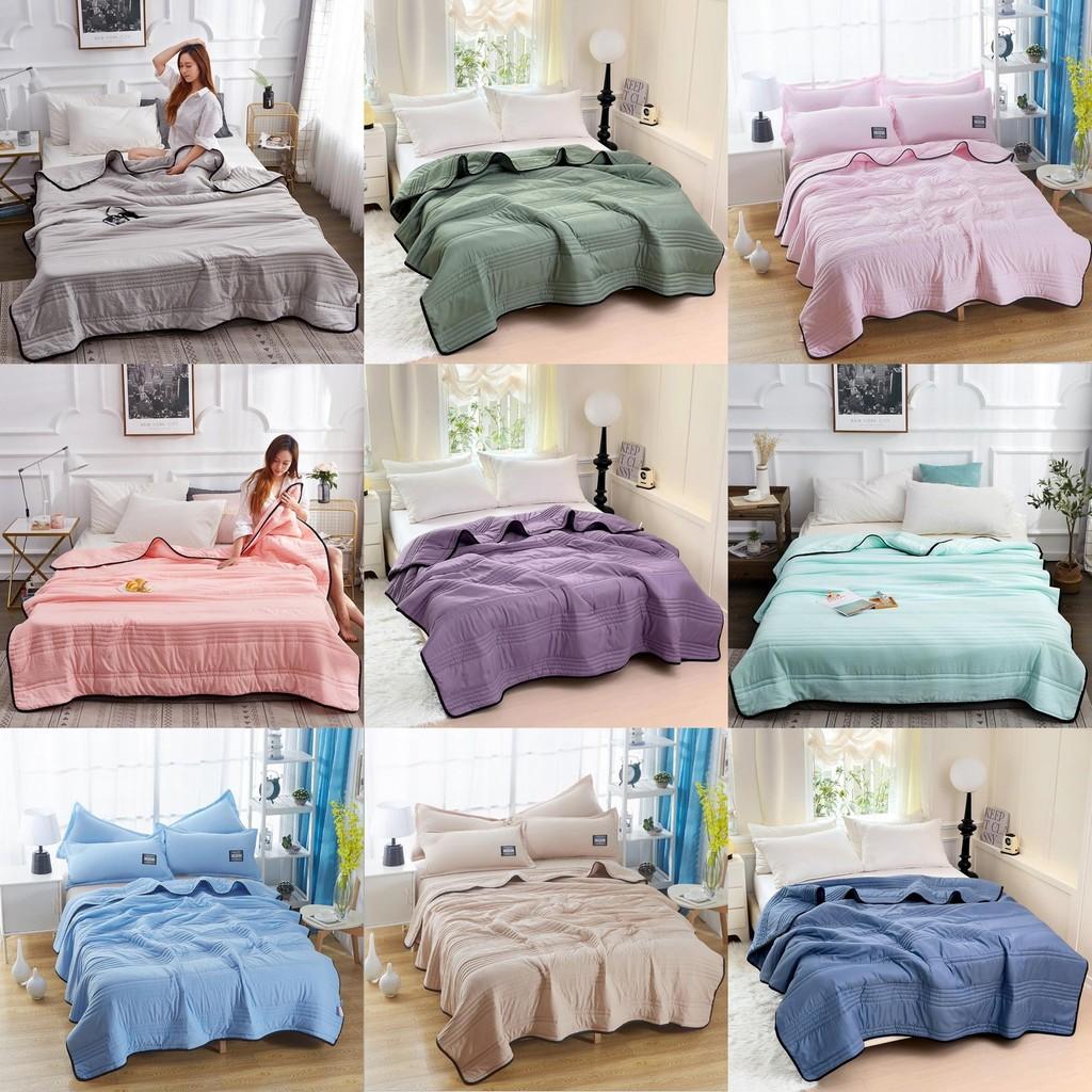 Modern Minimalist Cooling Blanket With Active Dyeing Fabric For Summer Use