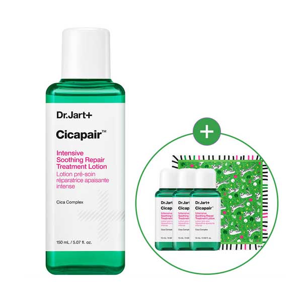 Dr.Jart+ Cicapair Intensive Soothing Repair Treatment Lotion Calming Skin Care 150ml + 15ml x 3