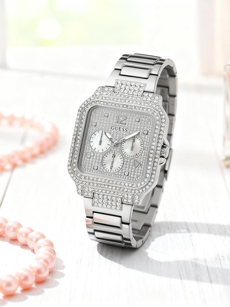 Herrkvartsur - Handgraverat zirkoniastrålande fyrkantigt ur. En avslappnad stil för olika tillfällen. Förbättrar stil och smak GW0472L1