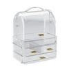Clear Makeup Storage Rack Drawer Style Lipstick Holder Large Lip Gloss Storage Stand  for Bathroom