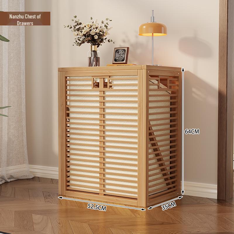 Multi-layer Bamboo Storage Cabinet for Bedroom: Toy and Clothes Organizer, Drawer and Shelf Unit