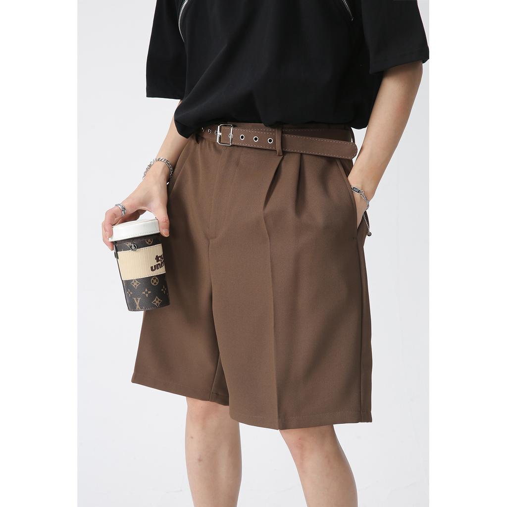 Men's Spring/Summer New Product Retro Loose Straight Mid Rise Casual Shorts