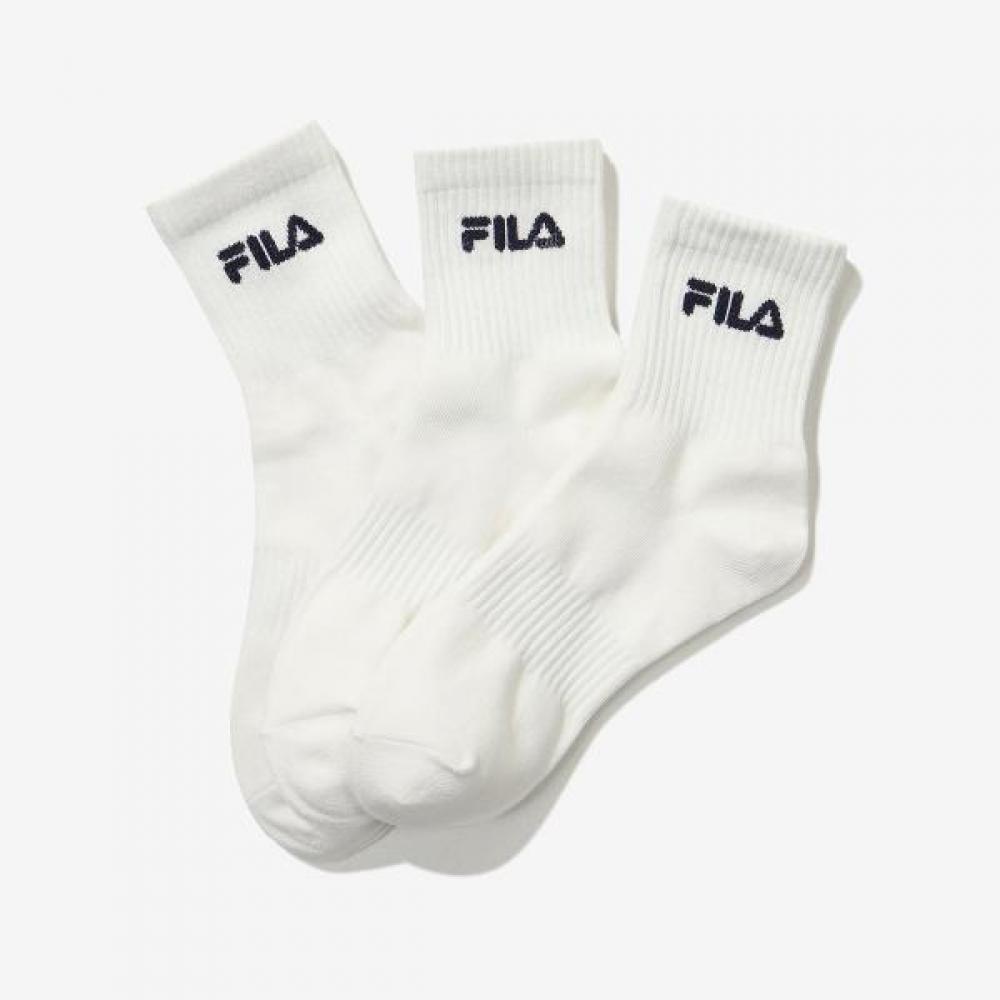 Fila Mid Socks 3 Pairs Essential WHITEOFFWHITE/240