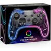 Switch / Switch Pro Controller Compatible with Switch / OLED / Lite, Pro Controller Switch with LED Lights, 6 Gyro Axis, Turbo and Dual Vibration