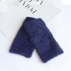 Plush Plush Half Finger Gloves for Women In Winter Furry Warm Wrist Guards with Fingerless Touch Screen Students Typing and Writing