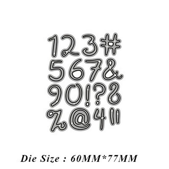 9-Style Metal Carbon Steel Letter & Number Knife Mold for DIY Cutting