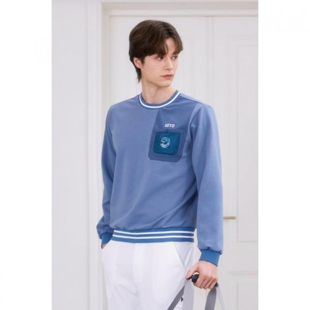 Goxo Stretch Pullover Mesh Pocket Swagball Blue XXL(110)