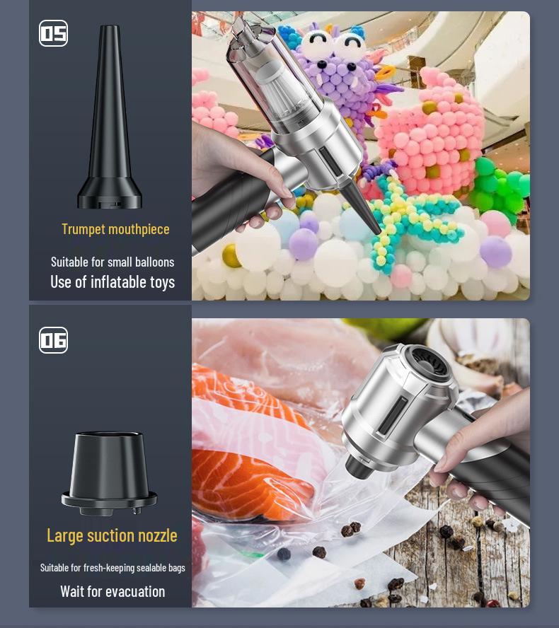 Three-Speed Wireless Car Vacuum Cleaner with High Suction and Power Display