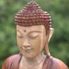 Buddha Statue Hand-Carved Suar Wood 80cm