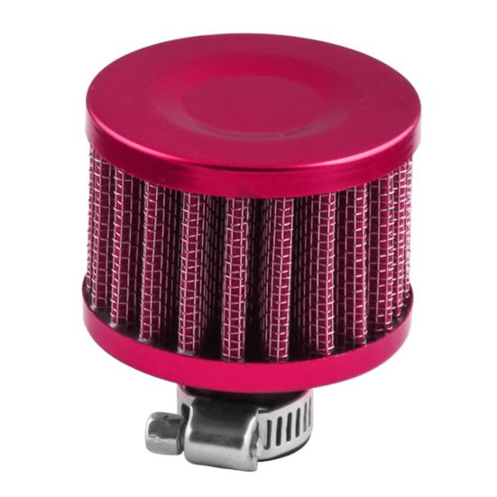 12mm Universal Cold Air Intake Filter Crankcase Vent Valve Breather Filter for Cars Motorcycles