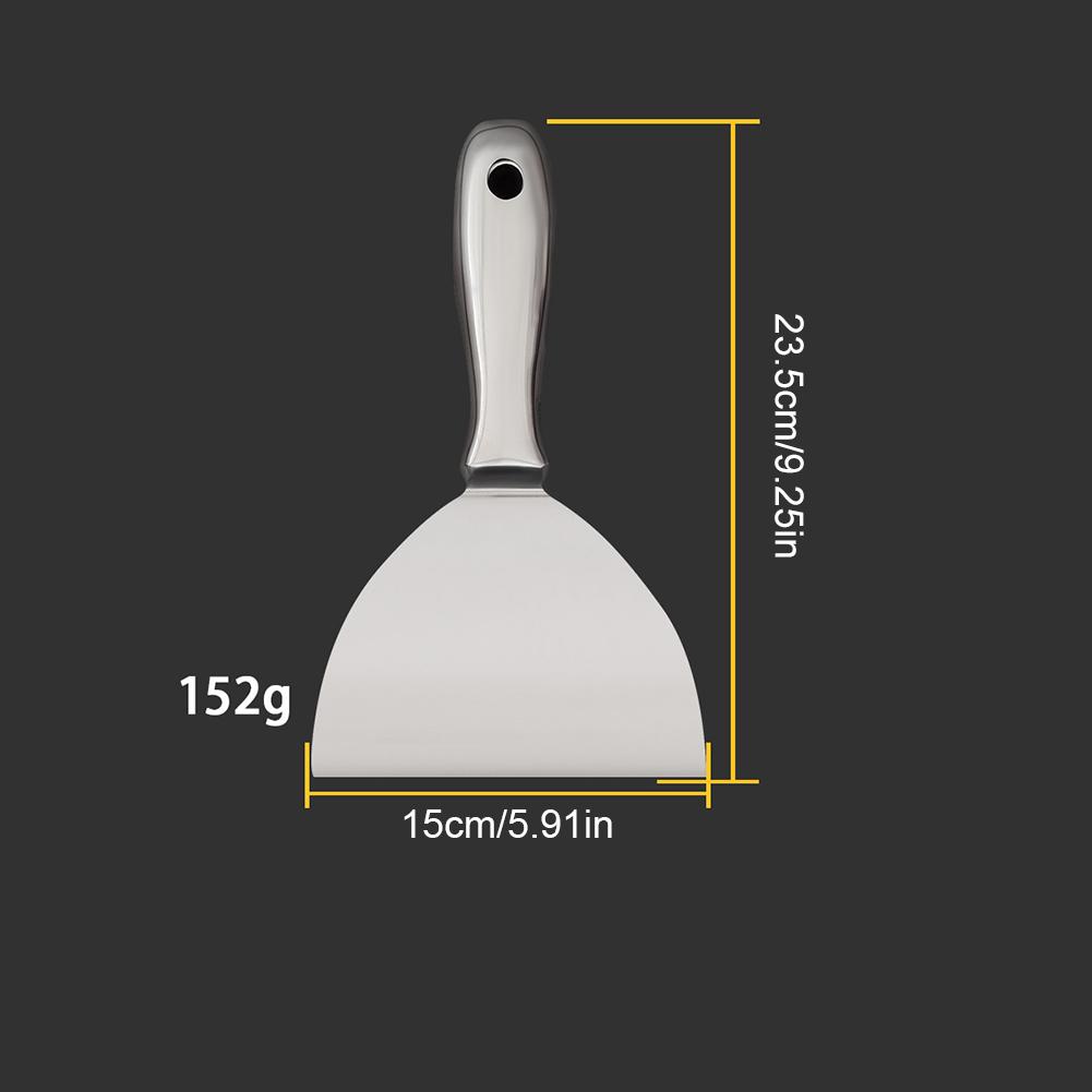 One-Piece Stainless Steel Putty Knife Scraper Spatula Putty Painter Paint Tool Plaster Shovel Clean Spatula Construction Tool
