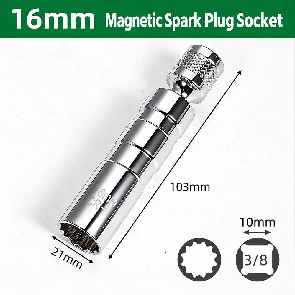Magnetic Retainer Spark Plug Socket Universal Swivel Automotive Socket Automotive Repair