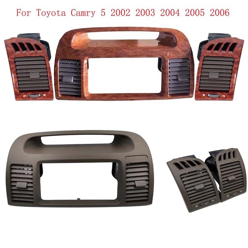 HAOCHEN-2 1 Pair Air Outlet Left Hand Drive Car Interior AC Air Grille Vent Cover Replacement For Toyota Camry XV30 2001 to 2006