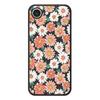For iPhone 16e Case Chrysanthemum Pattern Printing Straight Edge TPU Phone Back Cover
