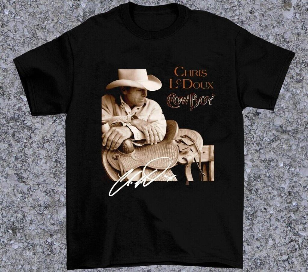 Retro Chris Ledoux Amerikanischer Cowboy Album Baumwolle Alle Größen Hemd S82168 Unisex T-Shirt