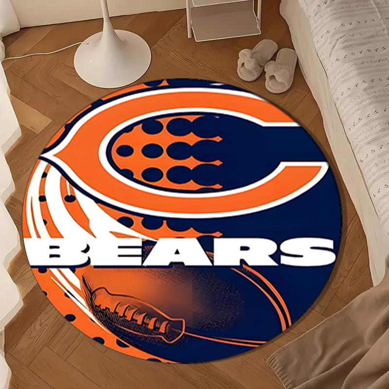 Chicago Bears  Round mat, Anti-slip Circle Carpet Chair rug For livingroom,Bedroom, doormat home decor Gift Christmas Gifts
