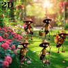 2D Flat 5Pcs Ant Acrylic Garden Decor Set Reusable For Yard Lawn Planter Outdoor Ornaments Gift