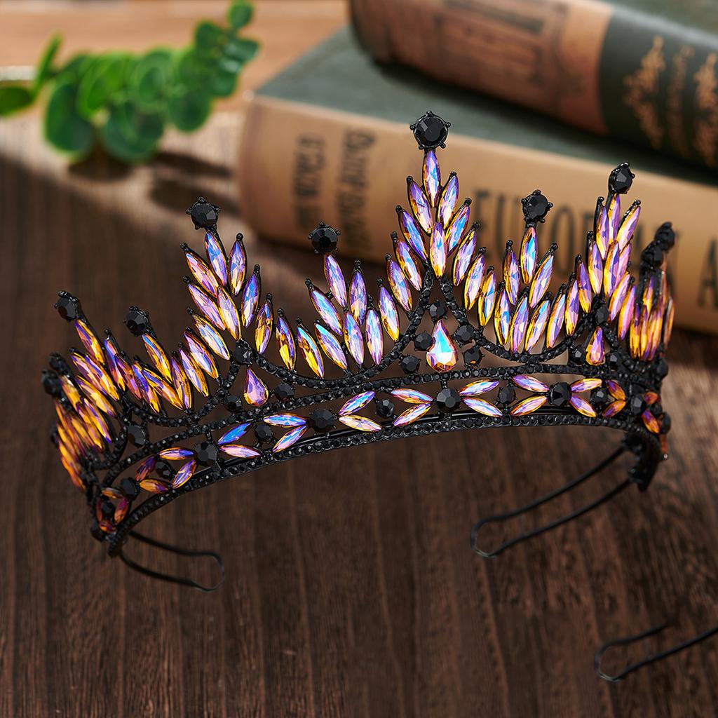 Luxurious Hair Hoop Girl Birthday Party Elegant Pageant Water Drop Crystal Girl Wedding Costume Headwear