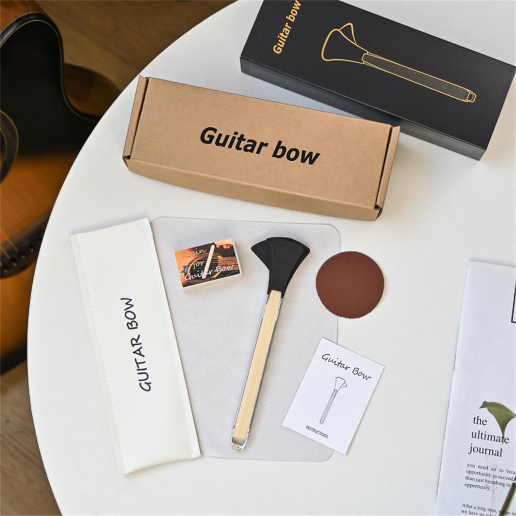 Double Side Playing Bow Thin Guitar Bowing Device Guitar Bow Performances Accessory for Professional Player Beginners
