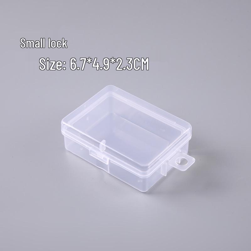 

Clear Plastic Jewelry Storage Box with Latch - Small 6.7x4.9x2.3 cm