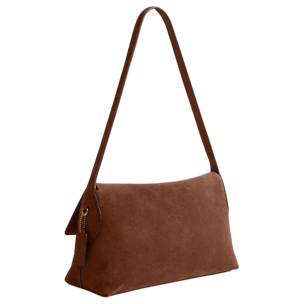 Coach Chelsea 30 Logo Charm Push Lock Fabric With Leather Lining Built-In Zipper Pocket Leather Shoulder Bag Large Women Shoulder Bag CDS59-B4WBR