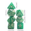7pcs DND Dice Set Polyhedral Dice D4-D20 with Star Pattern for Board Game DND RPG