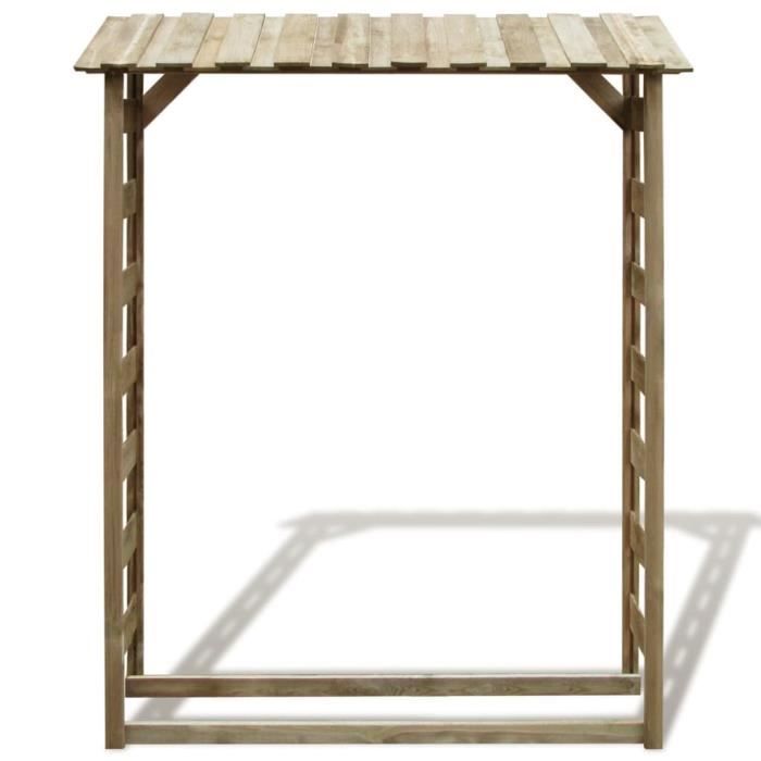 VidaXL Abri de stockage du bois de chauffage 150x44x176 cm Pin imprégné