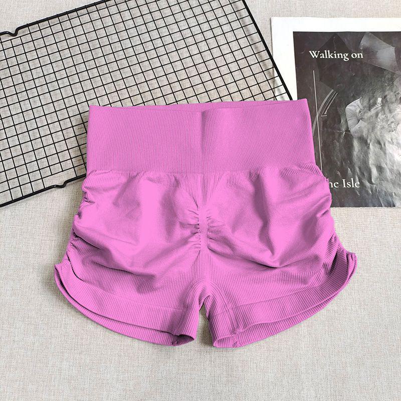 High-Waist Tummy Control Peach Butt Yoga Shorts - Quick-Dry, Breathable, Sweat-Absorbent Fitness Wear.